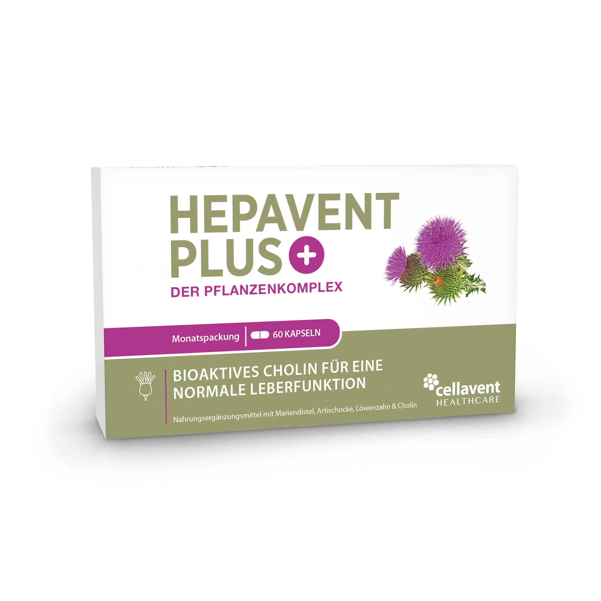 Hepavent PLUS – 3-fach Pflanzenkomplex mit Cholin für eine normale Leberfunktion