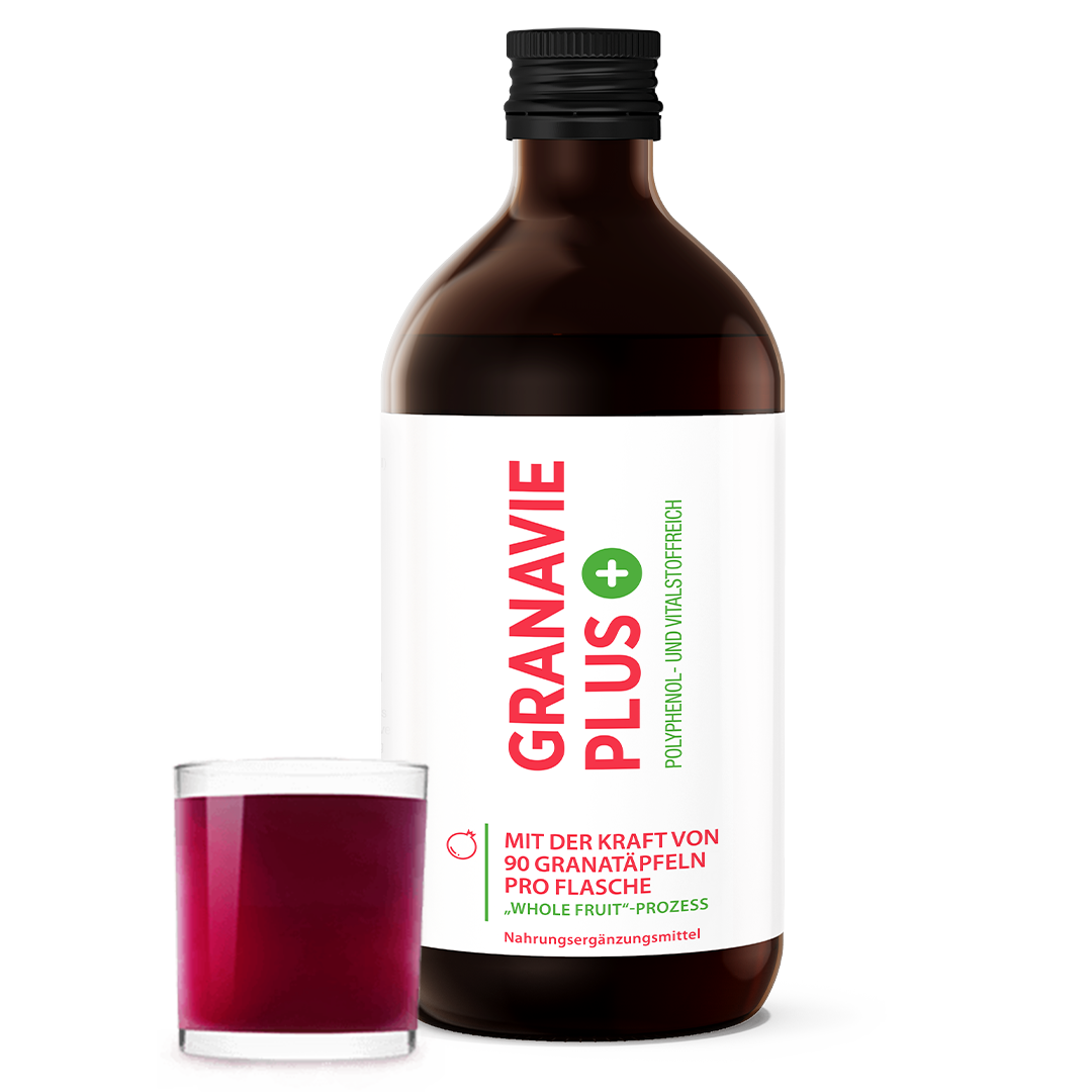 Granavie PLUS – Bio-Granatapfel-Konzentrat mit maximaler Polyphenolkraft